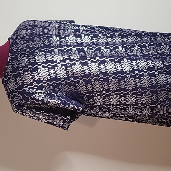 Blue and Metallic Silver Dress - Picture 3 of 4